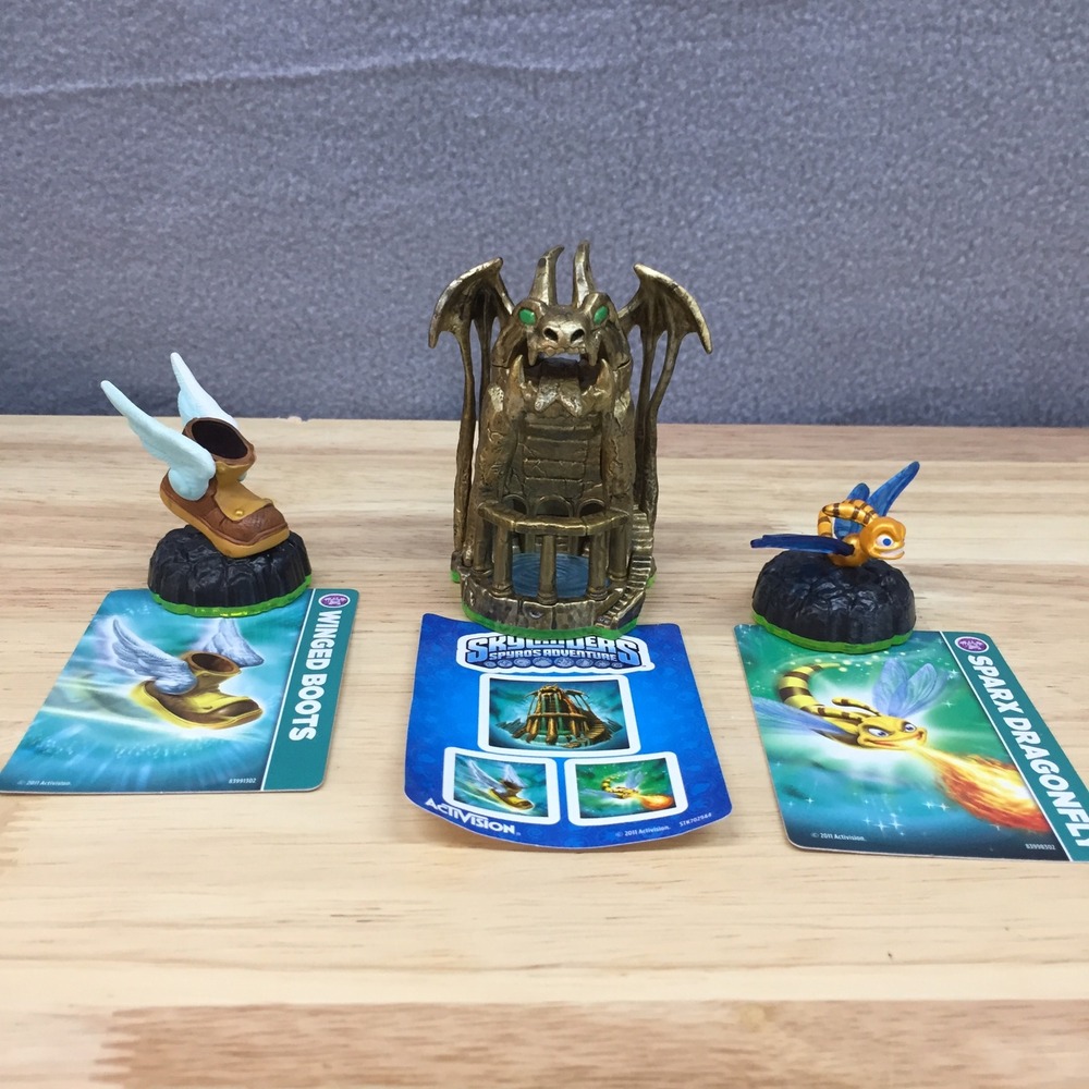 Skylanders Spyro's Adventure Dragon's Peak Pack Boots‎ Sparx Dragonfly Cards